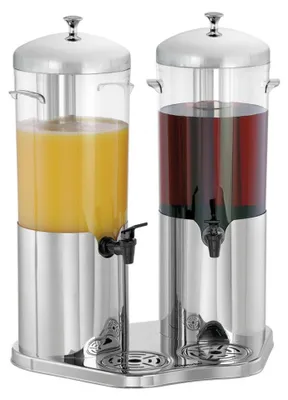 Zdjęcie produktu dla Dystrybutor napojów Bartscher DEW5 Duo, 10 litrów (2 x 5 litrów), tuba na lód, 150997
