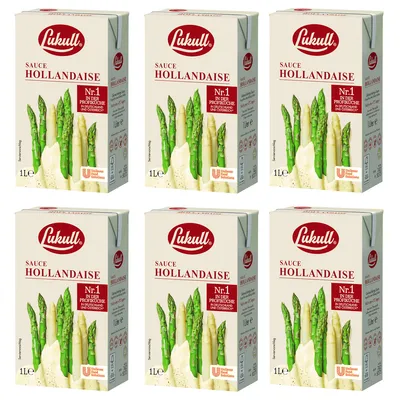 Produktbild von Lukull Sauce Hollandaise mit zart cremiger Konsistenz 1000ml 6er Pack