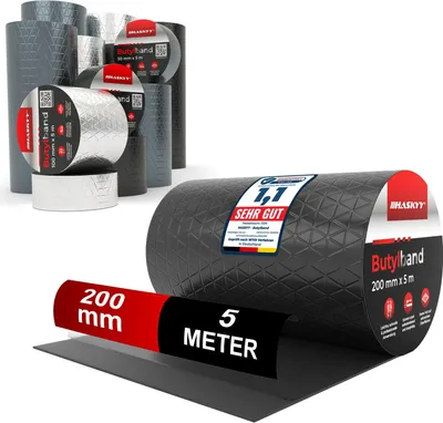 Produktbild von HASKYY Butyldichtband Alubutyl Klebeband 5m*200mm Abdichtung