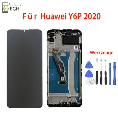 Produktbild von Für Huawei Y6P 2020 MED-LX9 LCD Display mit Rahmen Bildschirm Touch Screen