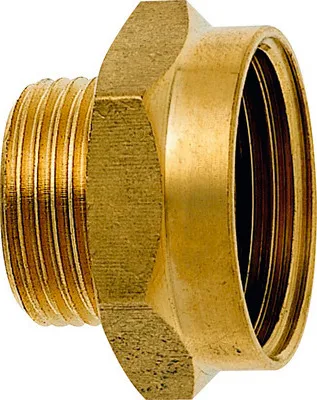 Produktbild von Gewindenippel Messing, Außengewinde 25 mm (1), Innengewinde 19 mm (3/4")"