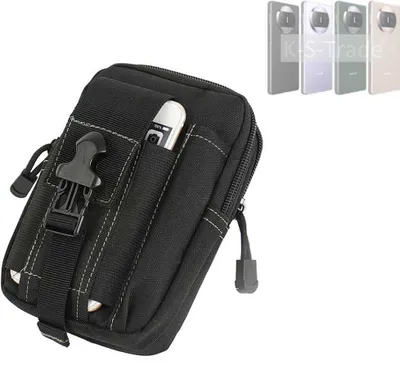 Produktbild von K-S-Trade Gürtel Tasche kompatibel mit Huawei Mate X3 Gürteltasche Holster Schutz Hülle Handy Hülle Smartphone outdoor Handy-Hülle schwarz