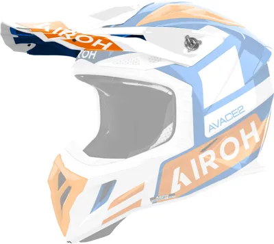Zdjęcie produktu dla Tarcza wizjera Airoh Aviator ACE 2 Sake Orange White Helmet