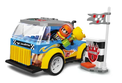 Image de BLOCKI Camion Camion Grand Tour Kit de construction Jouet 127 pièces