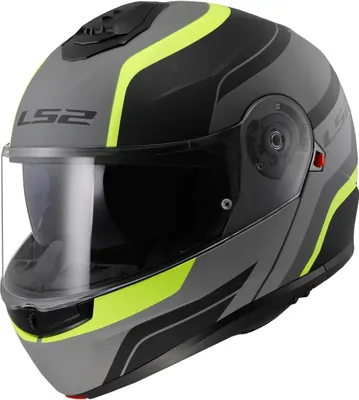 Immagine prodotto di LS2 FF908 Strobe II Monza, casco ribaltabile (nero opaco/grigio/giallo neon, L (59/60))