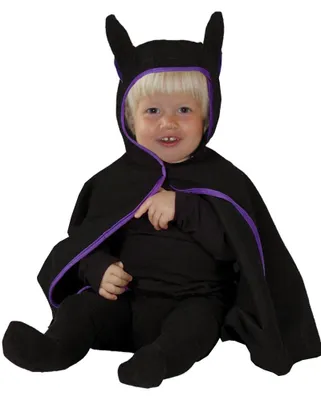 Produktbild von Baby Fledermaus Cape schwarz Babykostüm Halloween Gr. 80- 98, Größe:92/98
