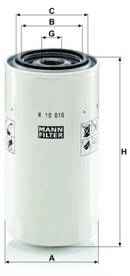 Image de Filtre, Kurbelgehäuseentlüftung MANN-FILTER W 10 010