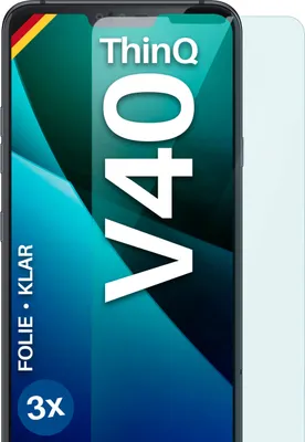 Produktbild von moex® 3x Schutzfolie kompatibel mit LG V40 ThinQ - Displayschutzfolie dünn Folie, Klar