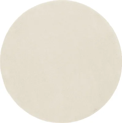 Produktbild von Hochflor Shaggy Teppich Wohnzimmer Langflor Uni Rund 3 Farben