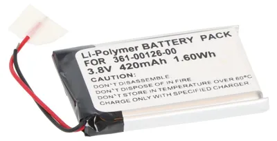 Productafbeelding van Accu geschikt voor Garmin Fenix 6X, Li-Polymer, 3,8V, 420mAh, 1,59Wh, zonder gereedschap