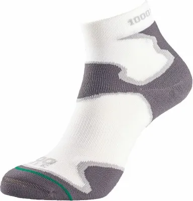Produktbild von 1000 Mile Sportsocken Herren niedrig weiß grau - Fusion Socken Komfort