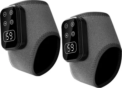 Produktbild von 3-In-1 Fußmassagegerät, 2 Stück Elektrisch Fußmassagegerät, 5 Massage-Modi & 6 Heizstufen, Wiederaufladbar mit USB-C, Neuropathie Füße