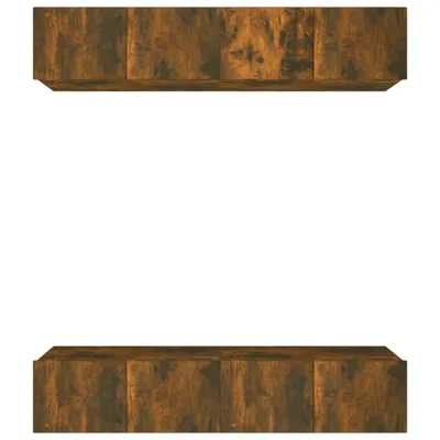 Produktbild von vidaXL TV-Schränke 4 Stk. Räuchereiche 80x30x30 cm Holzwerkstoff