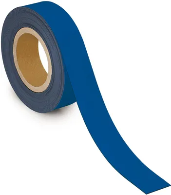 Produktbild von Kennzeichnungsband magnetisch 1cmx10m blau Packung mit 10 Stück