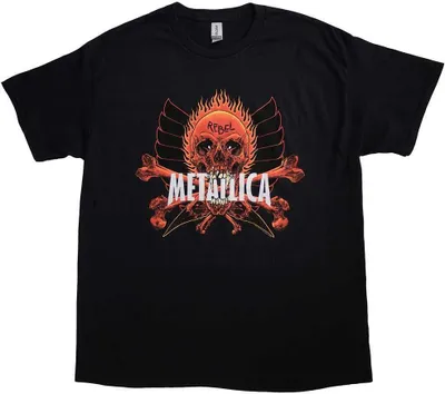 Produktbild von Metallica - "Rebel" T-Shirt für Herren/Damen Uni RO11087 (XXL) (Schwarz)