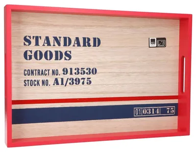 Obrázok produktu pre Servírovací podnos, podnos 37x25x4 cm, štandardný tovar, drevený podnos, podnos na raňajky