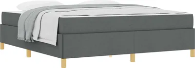 Obrázek produktu pro vidaXL Rám postele s matrací tmavě šedý 180 x 200 cm látka