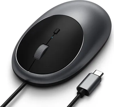 Obrázek produktu pro Satechi C1, Pro praváky i leváky, IR LED, USB typu C, 3200 DPI, Černá, Šedá