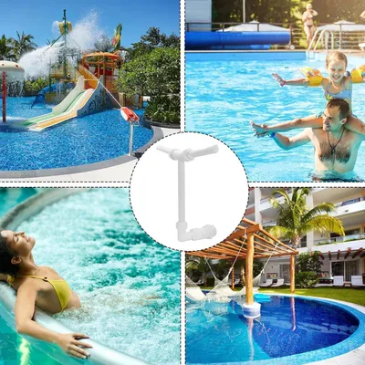 Produktbild von Pool-Wasserfontäne für das Schwimmbad mit einstellbarer 3-Zerstäubungsdüse, Einbau-Poolfontäne für Fischteiche und Landschaftsdekoration