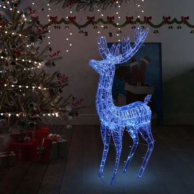 Zdjęcie produktu dla vidaXL LED Renifer XXL Akrylowa dekoracja świąteczna 250 LED 180 cm Niebieski