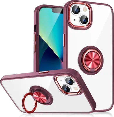 Produktbild von König Design Hülle kompatibel mit Apple iPhone 15 Kunststoff Soft Handyhülle - Handy Case Rot