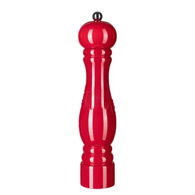 Produktbild von Pfeffermühle aus Holz Pfeffermühle aus Buchenholz Farbe manuelle Pfeffermühle, 10 Zoll rot