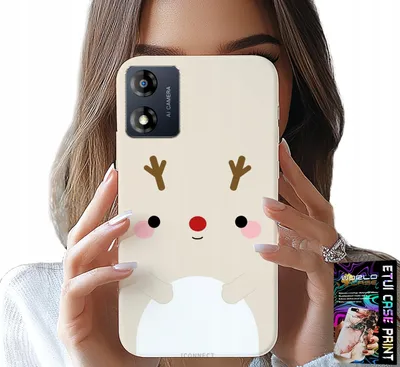 Zdjęcie produktu dla Etui Do Motorola Moto E13 - Reniferek, Renifer, Świąteczne Wzory