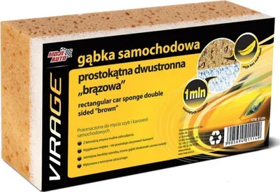 Produktbild von Virage Autoschwamm rechteckig, zweiseitig, braun
