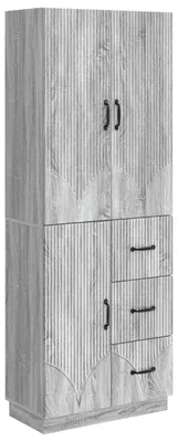 Produktbild von Schrankset 2 pcs Grau Sonoma Holzwerkstoff