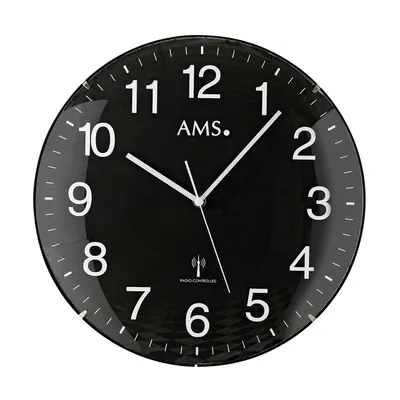Produktbild von AMS Funk-Wanduhr, Funkwerk, D32x5cm, 5959
