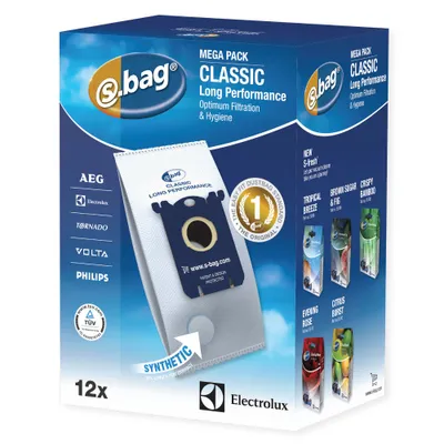 Obrázek produktu pro Electrolux E201M, Prachový sáček, Bílá, Krabice, 12 kusů