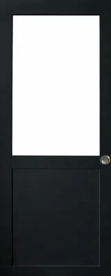 Image de Porte Coulissant Atelier Noir H204 x L83 sans meneau et Coquilles