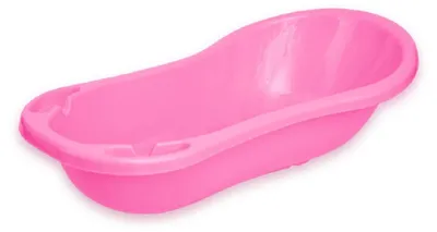 Image de Lorelli Baignoire pour bébé 100 cm avec compartiments de rangement, forme anatomique, plastique en rose