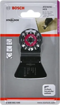 Produktbild von HCS Schaber ATZ 52 SC, biegesteif, 52 x 26 mm, 1er-Pack