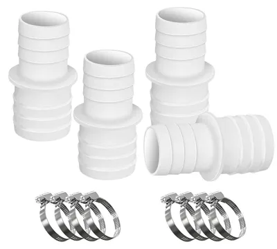 Imagen del producto de 4 conectores para manguera de piscina, de 32 mm a 38 mm de diámetro, adaptador para manguera de piscina