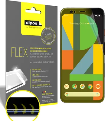 Obrázek produktu pro 3x ochranná fólie pro Google Pixel 4, 100% pokrytí displeje, dipos Flex