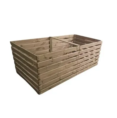 Immagine prodotto di Compostiera in legno Compostiera in legno Sistema a incastro Compostiera Compostiera a incastro 2500 l Nuova