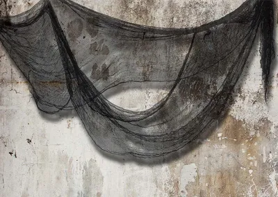 Produktbild von Graues Halloween-Spinnennetznetz 76x228cm