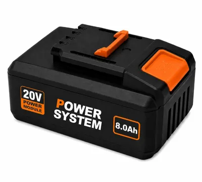 Produktbild von 20V 8.0Ah Akku kompatibel mit Worx PowerShare WA3648 – Li-Ion Hochleistungsakku mit LED Anzeige – Ersatzakku für Worx 20V Elektrowerkzeuge