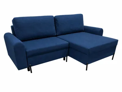 Produktbild von Ecksofa Porto mit Bettkasten, Dunkelblau Kronos 09