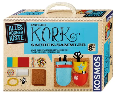 Obrázok produktu pre Sada na výrobu dekorácií z korku – kreatívna sada na tvorivé aktivity pre deti od 8 rokov, vhodná na detské oslavy a iné tvorivé projekty