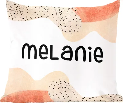Produktbild von MuchoWow® Zierkissen Sofakissen Wohnzimmer Dekokissen 50x50 cm Melanie - Pastell - Mädchen - Komfort - Sofakissen