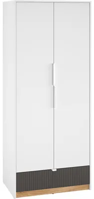 Produktbild von Kleiderschrank EMPOLI 02 weiß / castello eiche / graphit