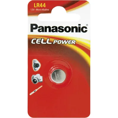Obrázek produktu pro Panasonic 30001106, Baterie na jedno použití, LR44, Alkalický, 1,5 V, 12 kusů, 120 mAh