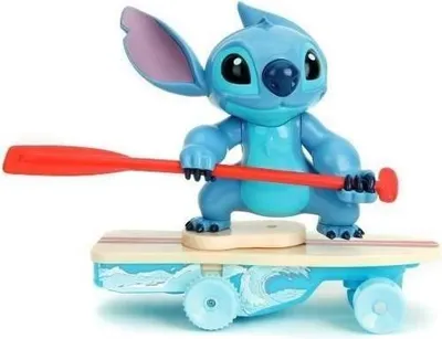Immagine prodotto di JADA TOYS Radiocommandé Stitch Surfer, 25 cm, 2,4 Ghz, licenza ufficiale Disney, dai 3 anni in su