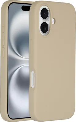 Image de Accezz Liquid Silicone Backcover avec MagSafe pour l'Apple iPhone 16 - Stone