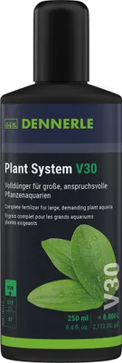 Produktbild von Dennerle Plant System V30, 250 ml - Volldünger für große, anspruchsvolle Pflanzenaquarien