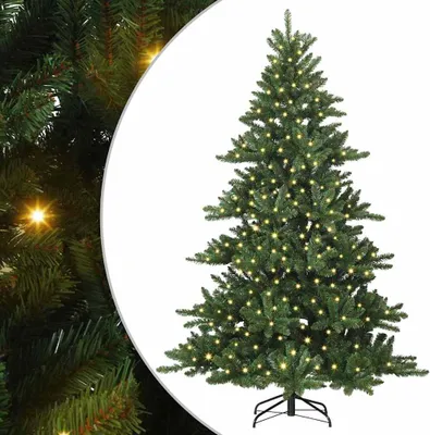 Produktbild von Künstlicher klappbarer Weihnachtsbaum Grün 240 cm PVC und Stahl