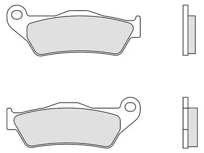 Obrázok produktu pre Brembo 07bb2809 Organické brzdové doštičky, priehľadné. Priehľadné. Jedna univerzálna veľkosť