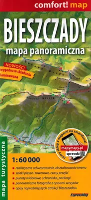 Produktbild von Bieszczady-Gebirge 1:60.000. Laminierte Panoramakarte. Ausgabe 2024. ExpressMap